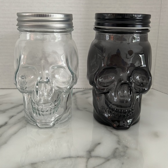 Target 2023 - NWT - Skull Jars (1 Black, 1 Clear) - Picture 10 of 13